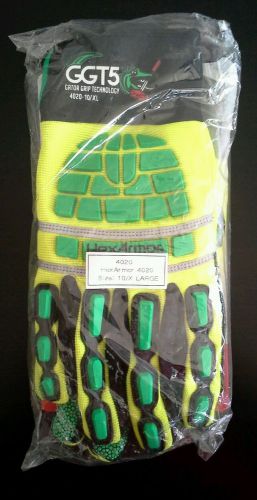 HexArmor GGT5 Gator Grip 4020 Cut Resistant Green/Yellow Gloves Size 10/X Large