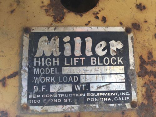 Miller high lift crane hook bottom block 5 ton bridge overhead wire hoist for sale