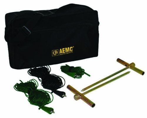 AEMC 2135.38 3-Point Ground Resistance Tester Kit with 100&#039; Leads
