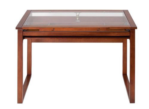 Studio Designs Ponderosa Glass Topped Table in Sonoma Brown 13280 Glass Top