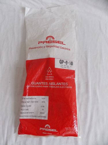 Supersafe electrical insulating gloves gp-0-10 class 0 1000 volt for sale