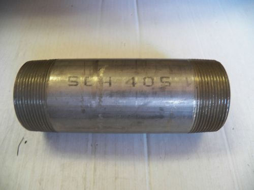 NEW NO NAME STAINLESS S/S 304 NIPPLE 2&#034; NPT 6&#034; LENGTH