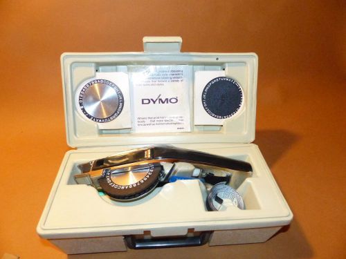Dymo 1570 Labeling Kit bundled w/2 X-tra Lettering wheels, in Hard case