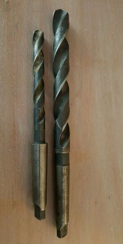 National morse taper drill bits 3/4 &amp; 1/2 inch for sale