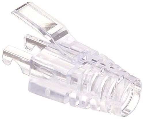 New platinum tools 100036 ez rj45 cat6 strain relief clear. 50 bag.pack of 50 for sale