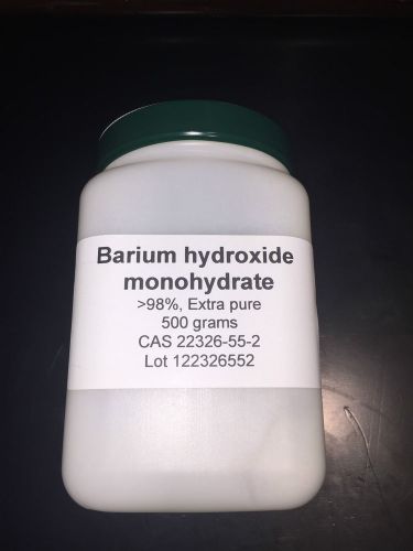 Barium Hydroxide monohydrate, &gt;98%, Extra pure, 500 gm