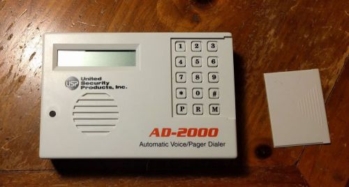 United Security Products AD-2000 Automatic Voice/Pager Dialer