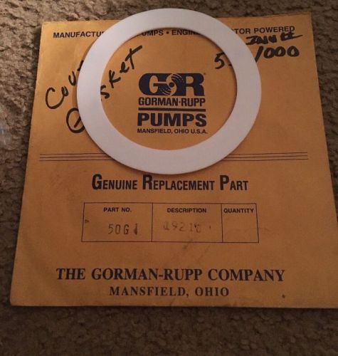 Gorman-Rupp 50G 19210 Gasket; New, old stock Pump Cover Gasket Genuine Part
