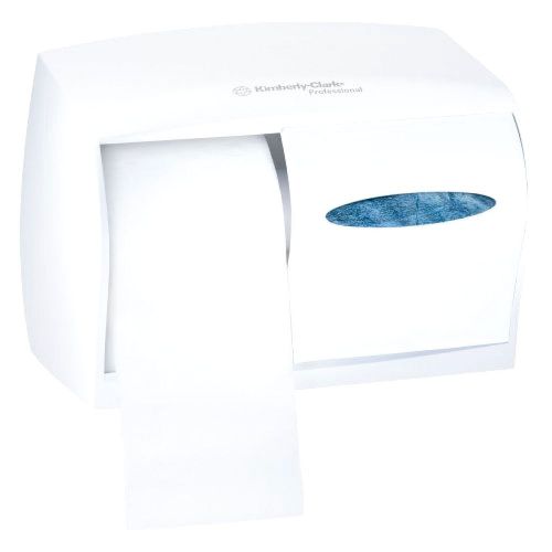 Professional 09605 Coreless Double Roll Tissue Dispenser, 11 1/10x6x7 5/8, White