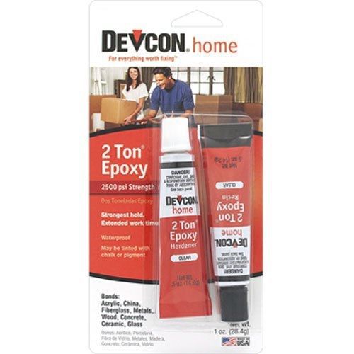 Devcon 35345 2 Ton Clear Epoxy - 0.5 oz. 2 Part Tube