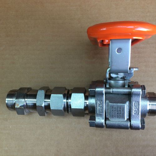 Swagelok ss-63ts12-jk ball valve reinforced 3/4&#034; in excellent condition for sale