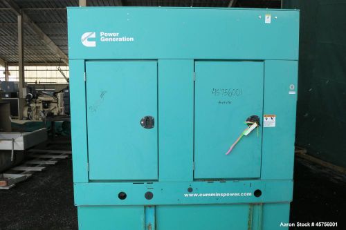 Used- cummins 35 kw standby (30 kw prime) diesel generator set, model dggd-58639 for sale