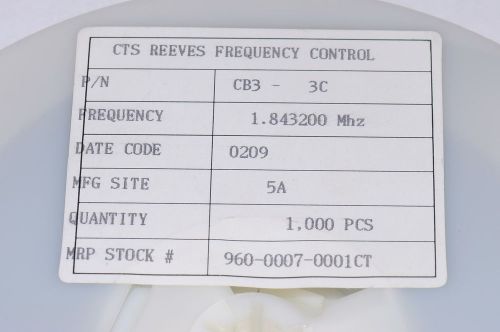 15-pcs frequency cts micro cb3-3c-1m843200 33c1m843200 cb33c1m843200 for sale