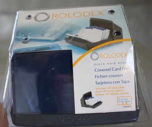 Sanford Rolodex Covered Card File Blue 67075 125 Cards NEW