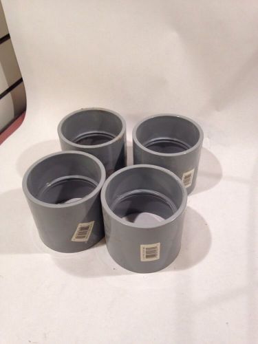 Cantex 3-1/2&#034; pvc coupling 6141631 qty. 4 for sale