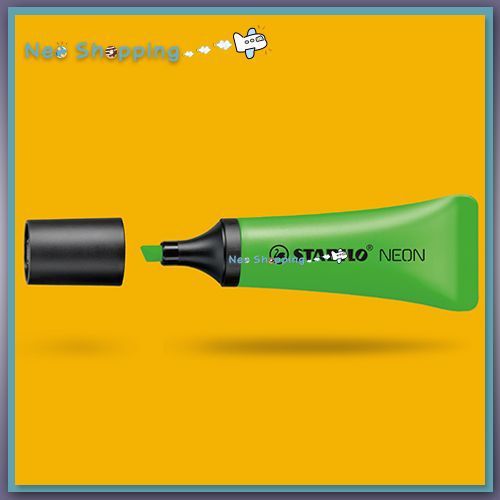 Stabilo Neon Tube Highlighter - Neon Green color -