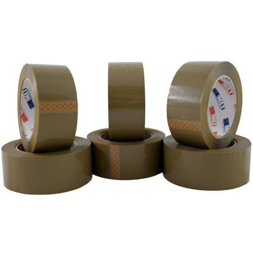 36 Rolls 2.1 Mil Box Carton Sealing Packing Tape 3&#034;x110 Yards (330&#039; ft) Tape Tan