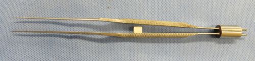 V. MUELLER RHOTON Bayonet Bipolar Forceps, Tips 0.5mm, 8&#034;,  NL3785-101
