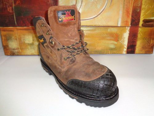 Thorogood Size 13W Work Boots, Men&#039;s, Brown, Steel Toe