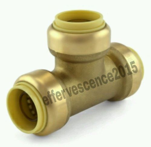 3/4&#034; sharkbite style (push-fit) push to connect lead-free brass tee for sale