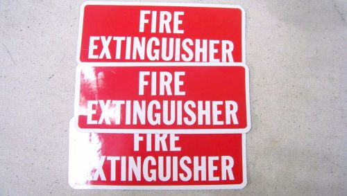4X Fire Extinguisher 2 1/2 inch x 5 1/2 inch safety decal sticker sign label