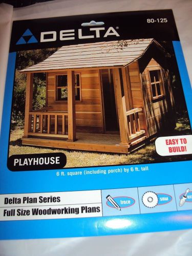 PLAYHOUSE FULL SIZE WOODWORKING PLANS- 80-125 BRAND NEW!