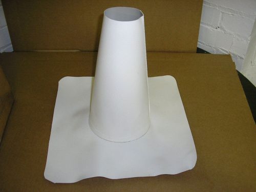 GenFlex 3&#034; TO 6&#034; WHITE RM PVC REINFORCED ROOFING ROOF PIPEBOOT GenCorp PIPE BOOT