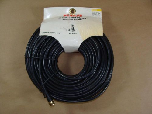 NEW 100 FT ROLL RCA VHB100 GOLD PLATED TYPE F RG59 COAXIAL VIDEO CABLE SECURITY