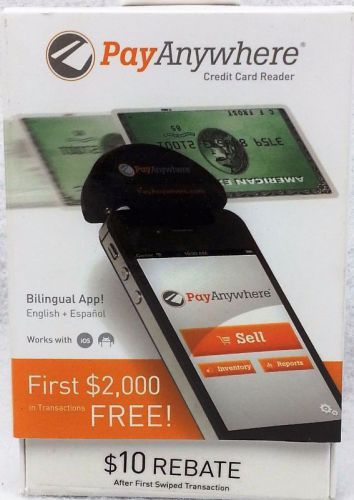 PAY Anywhere Credit Card Reader for Apple or Android smart phone