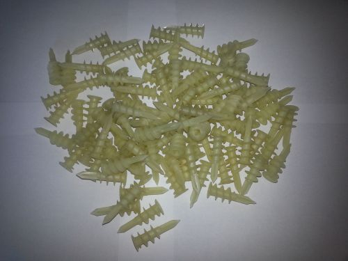 Large powers nylon zip-it hollow wall anchors - uses # 8 x 1&#034; screw (lots of 50) for sale