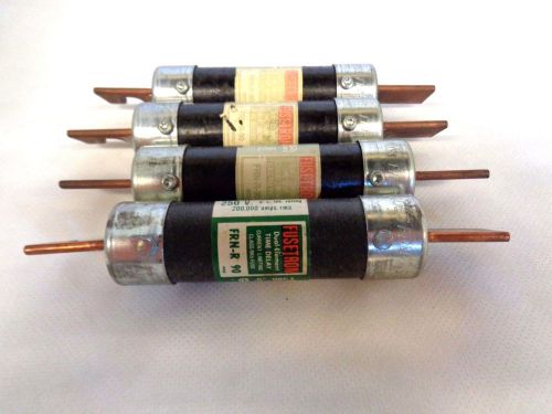 LOT OF 4 BUSSMANN FUSETRON FRN-R-90 TIME DELAY FUSE