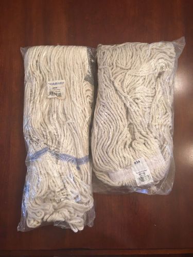 2 NEW Mop Heads 1-Looped 1-Cut End