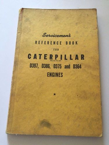 Vintage 1949 caterpillar engine service reference book; excellent condition!! for sale