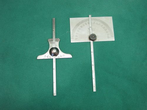 Starrett nos.493 &amp; 236 depth,protractor and angle gage&#039;s for sale