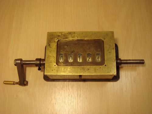 Old Brass Ateliers Deschiens Systeme Brevete Darras Mechanical Counter (Nr.235)