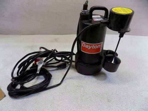 Dayton 3bb82 sump pump, 1/2 hp, 1-1/2&#034; npt, 15 ft. for sale