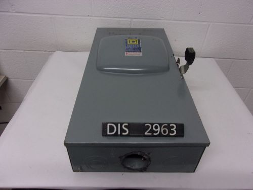 Square d 240 volt 200 amp fused disconnect safety switch (dis2963) for sale