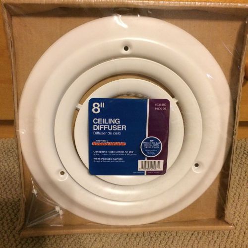 NEW IN PACKAGE TruAire&#039;s SmoothGlide 8&#034; round Ceiling Diffuser H800-08