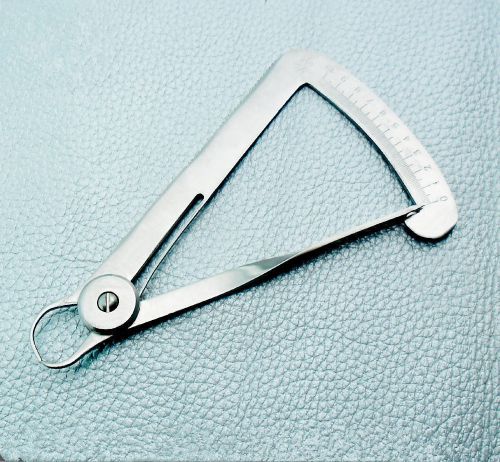 1*steel dental lab wax metal crown gauge caliper ruler measuring jewelry tool for sale