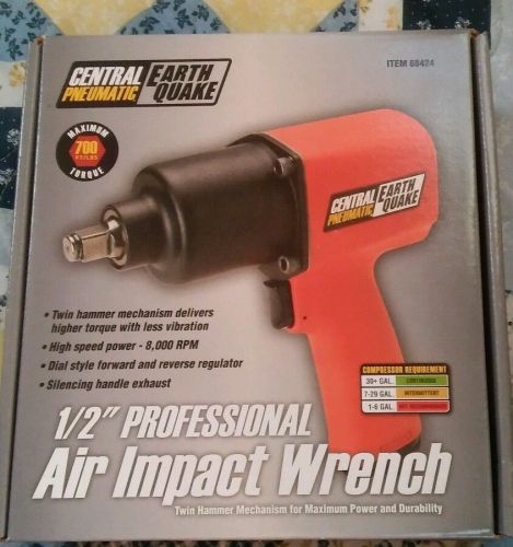 NEW EARTHQUAKE 1/2 IN. PROFESSIONAL AIR IMPACT WRENCH HEAVY DUTY ANVIL