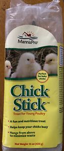 MannaPro Chick Stick Poultry Treat New NIP 15 Oz Hanging Treat For Chickens