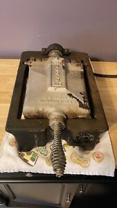 Vintage Malted Waffle Maker FS CARBON Rugged XII Cast Iron Commercial Heavy-Duty