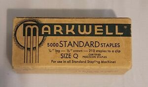 Vintage Markwell Staples Size Q