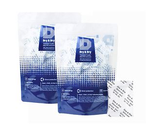Dry &amp; Dry 5 Gram [100 Packets] Premium Pure and Safe Silica Gel Packets Desiccan