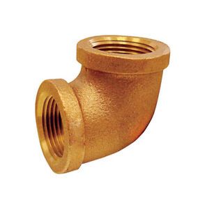 JMF 4507018 Red Brass Lead-Free 1200 PSI 90 Degree Elbow 3/4 x 3/4 FPT Dia. in.