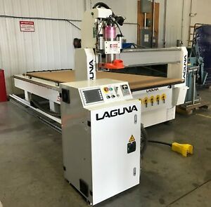 CNC router table 5x10 Laguna with 25HP Vacuum hold down, Rarely Used.