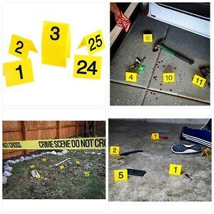 Evidence Markers Crime Scene Markers Tents Number ID Tents Halloween Decoration