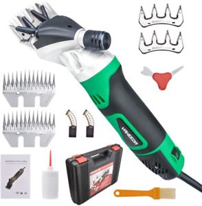 Yaheeda 550W 110V Electric Sheep Shears Professional 6-Speed Clippers with 3 Set