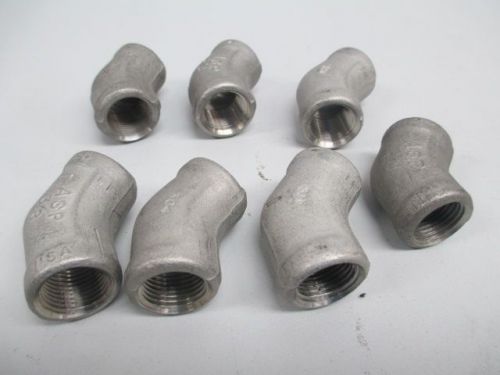 LOT 7 NEW ASP ELBOW CONDUIT PIPE FITTING 45DEG 3/8IN D240628