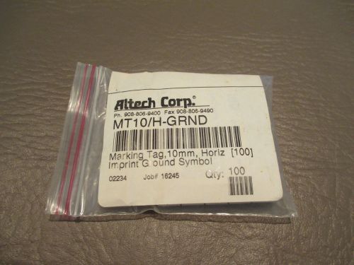 Altech Connectwell  MT10/H-GRND GROUND  Marking Tags (83 pieces) DIN Rail  NEW